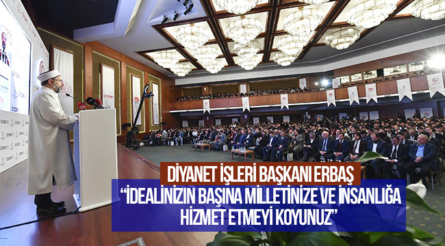 Erbaş,“Kültür ve Gençlik Politikaları Kurultayı”nda konuştu