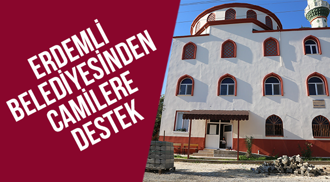 Erdemli Belediyesinden Camilere Destek