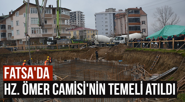 Hz. Ömer Camisi'nin temeli törenle atıldı. 