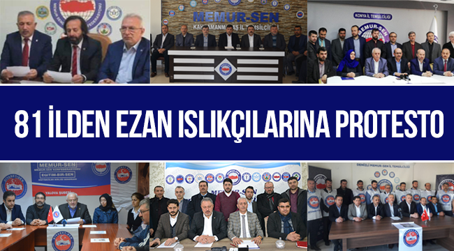 81 İlden Ezan Islıkçılarına Protesto