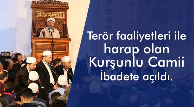 Diyarbakır Kurşunlu Camii İbadete Açıldı.