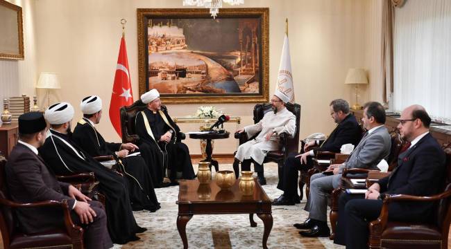 Başkan ERBŞ Ravil Gaynuddin’i kabul etti.