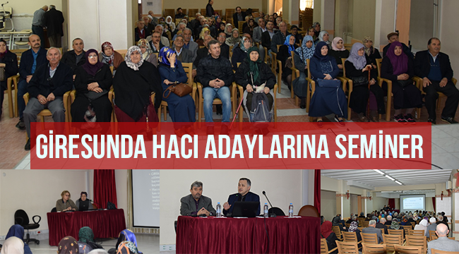 Giresun da Hacı adaylarına seminer