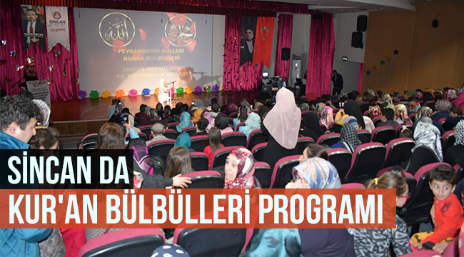 Sincan da Kur'an bülbülleri programı