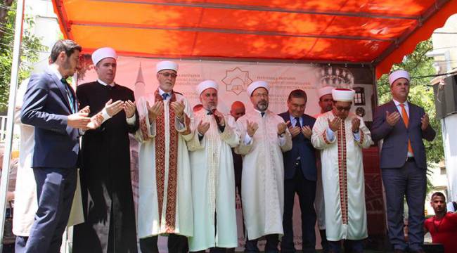 Erbaş, Hasköy Eski Camii’nin açılışını yaptı