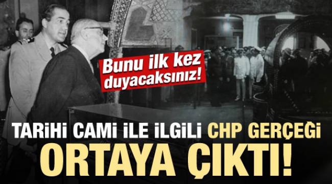 Tarihi cami ile ilgili gerçek ortaya çıktı