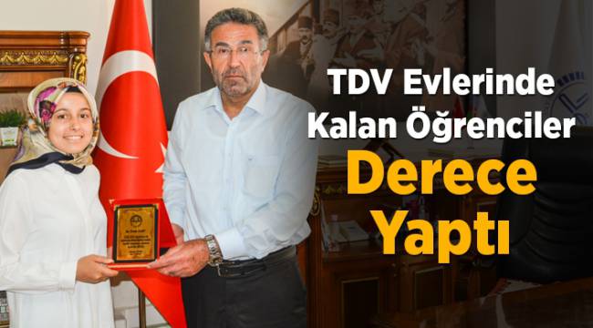 TDV Evlerinde kalan öğrenciler derece yaptı