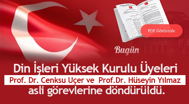 Cenksu Uçer ve Hüseyin Yılmaz görevlerinden alındı