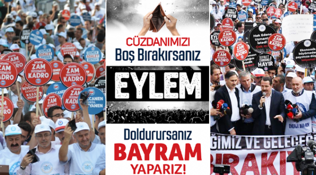 Memur-Sen’den Bakanlık Önünde “Cüzdanlı” Eylemi