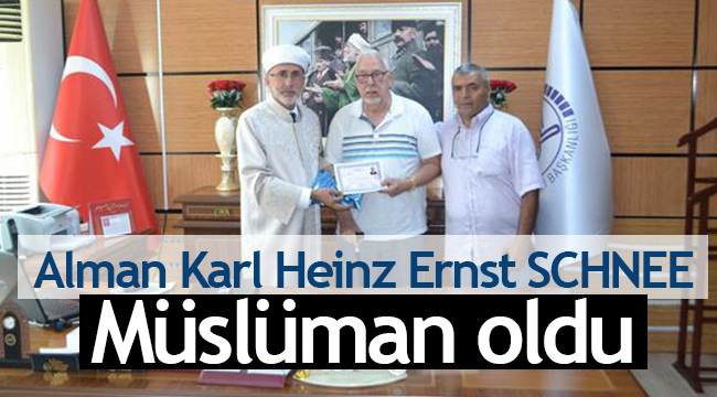 Alman Uyruklu Karl Heinz Ernst SCHNEE Müslüman oldu