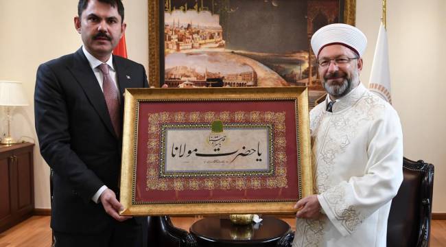 Çevre ve Şehircilik Bakanı Kurum’dan Diyanet’e ziyaret