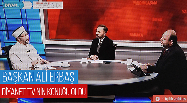 Başkan ERBAŞ Diyanet TV ye Konuk Oldu