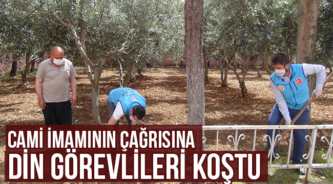 Cami imamının çağrısına din görevlileri koştu 