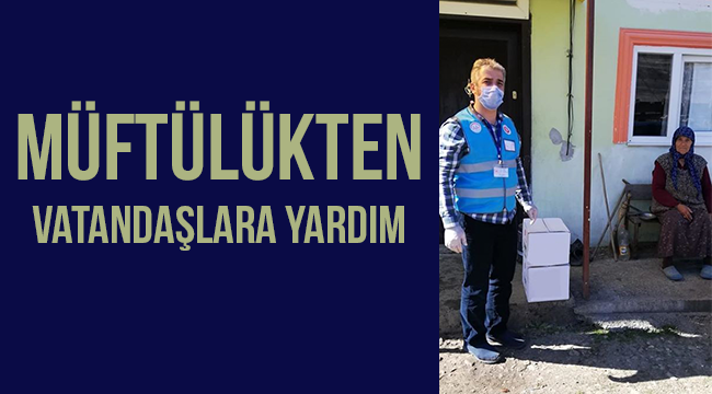 Müftülükten vatandaşlara yardım 