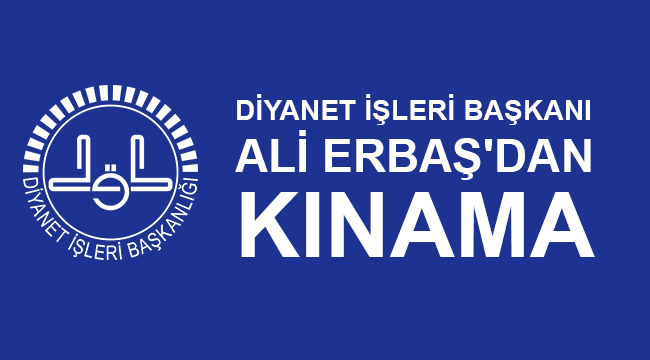 Başkan Ali  ERBAŞ'dan Kınama