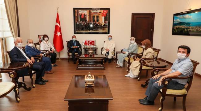 Başkan Erbaş, Vali Sonel’i ziyaret etti