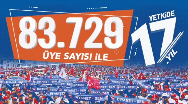 Diyanet-Sen 83.729 üyesi ile Zirvede