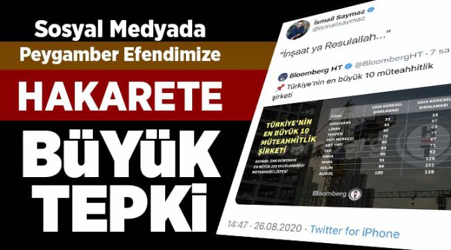 Sosyal medyada Peygamber efendimize hakarete büyük tepki