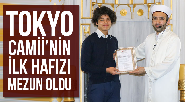 Tokyo Camii’nin ilk hafızı mezun oldu