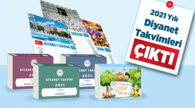 2021 Yılı Diyanet Takvimleri çıktı