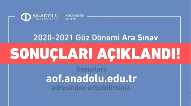 Güz Dönemi Ara Sınav Sonuçları açıklandı!