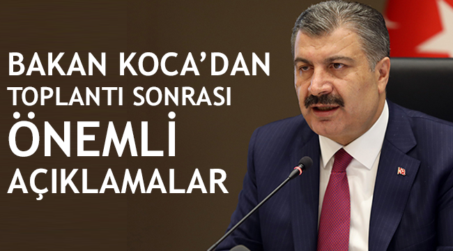 Bakan KOCA'dan Açıklama