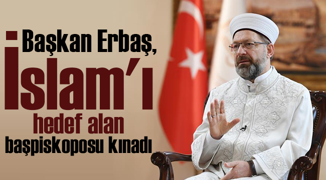 Başkan ERBAŞ dan Kınama
