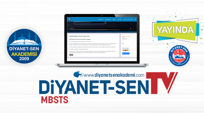 Diyanet-Sen TV MBSTS Online Hazırlık Kursu ile Yayında