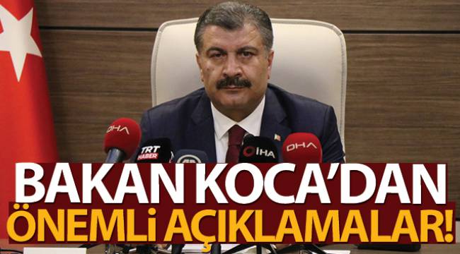 Bakan Koca: Yeni dönemin adı 'yerinde karar' dönemidir