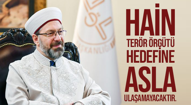 Başkan Ali ERBAŞ taziye mesajı yayınladı.
