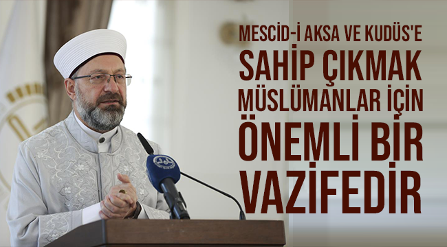 Erbaş,  ‘Kudüs Haftası İstişare Toplantısı’na katıldı.