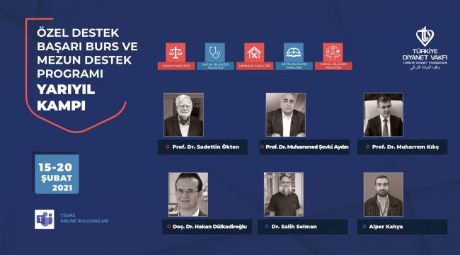 T.D.V'nin  çevrimiçi yarıyıl kampı bugün başladı