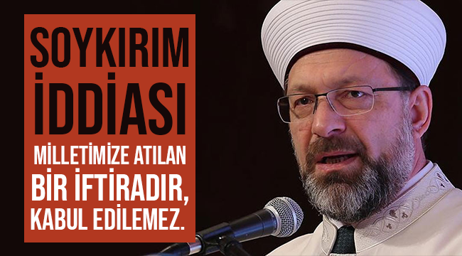 Başkan Ali ERBAŞ dan Soykırım 