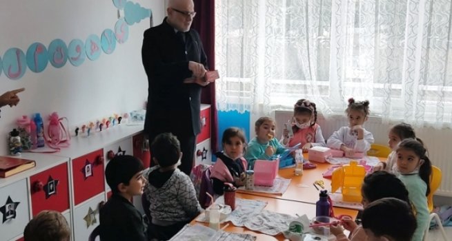 Müftüden 4-6 yaş Kur'an kursuna ziyaret