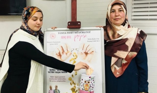 Tonyalı gençlerden 'İçmezsen Bir Yetim Yaşatırsın' projesi