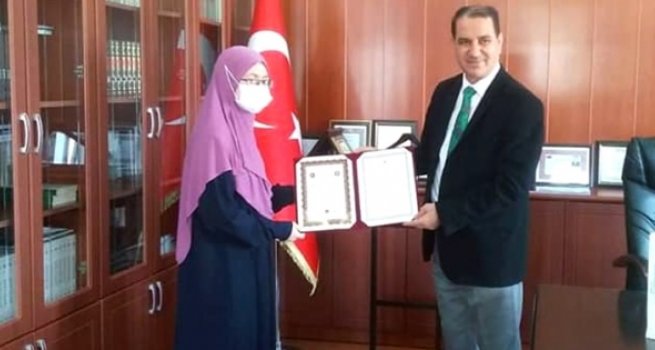 Ukraynalı Muradasılova hafız oldu