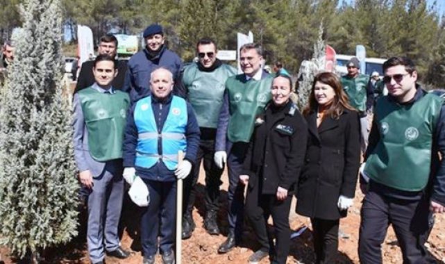 Yatağan'da fidan dikme etkinliği