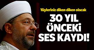 Başkan Ali Erbaş'ın 30 yıl önce okuduğu ezan